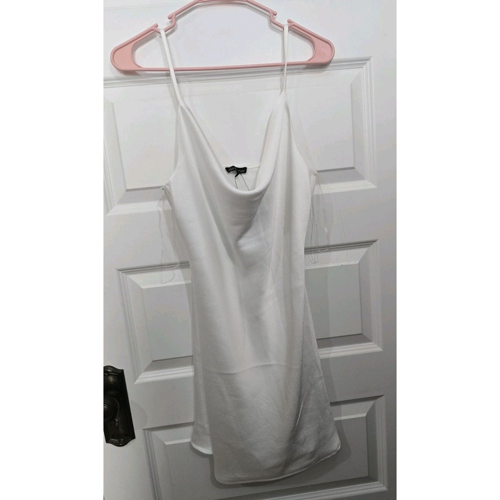 NWT Shinestar White Slip Dress With Adjustable Straps Size M